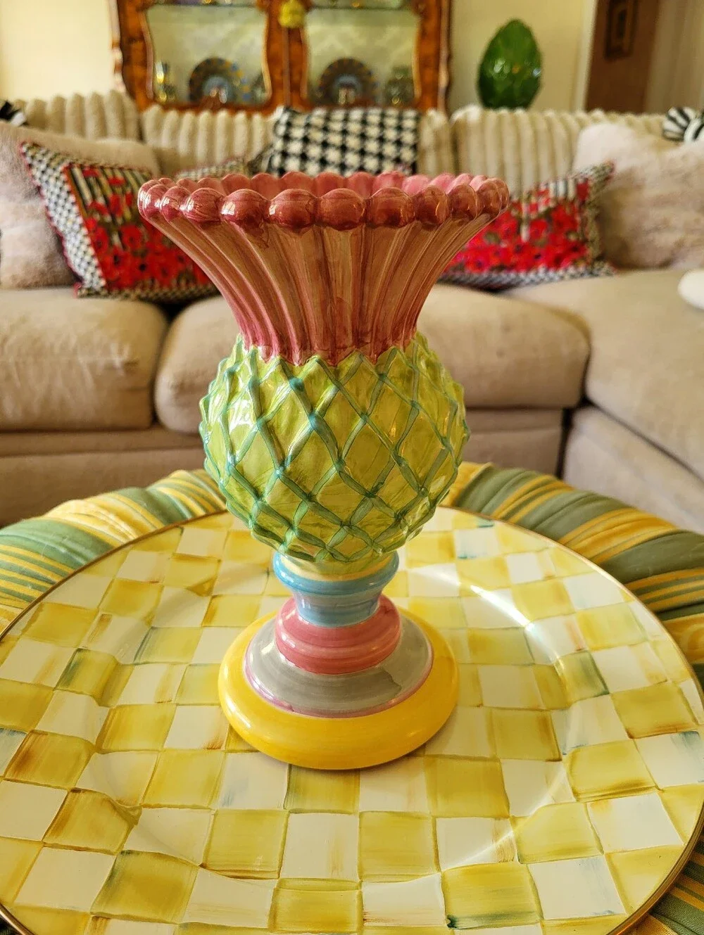 Mackenzie Child Thistle Vase 11